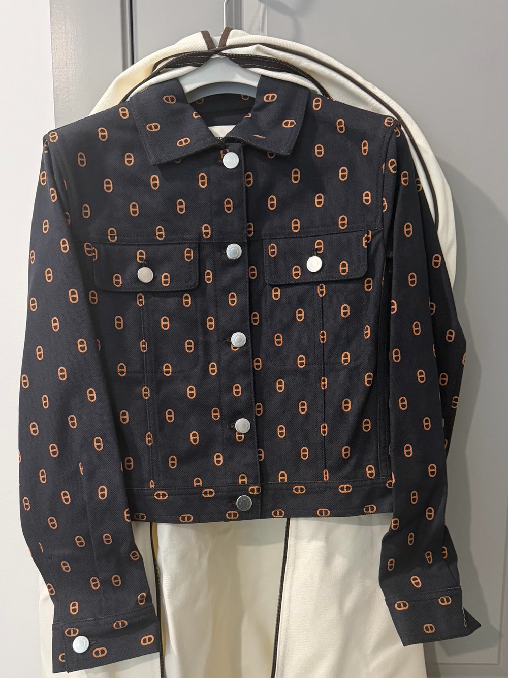 women’s hermes chaine d ancre denim jacket